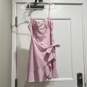 Princess Polly pink and white dress size 6
